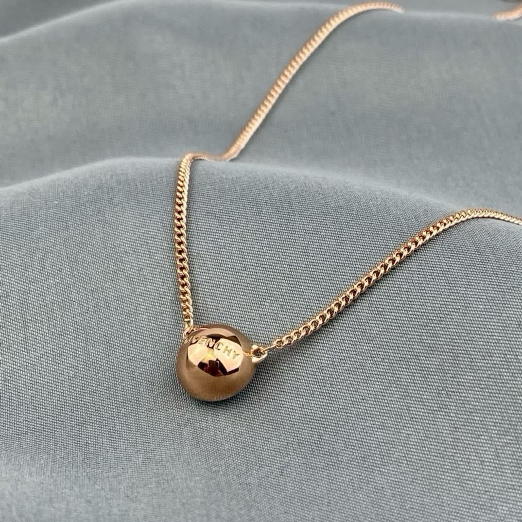 Givenchy Elegant Gold Plated Crystal Necklace