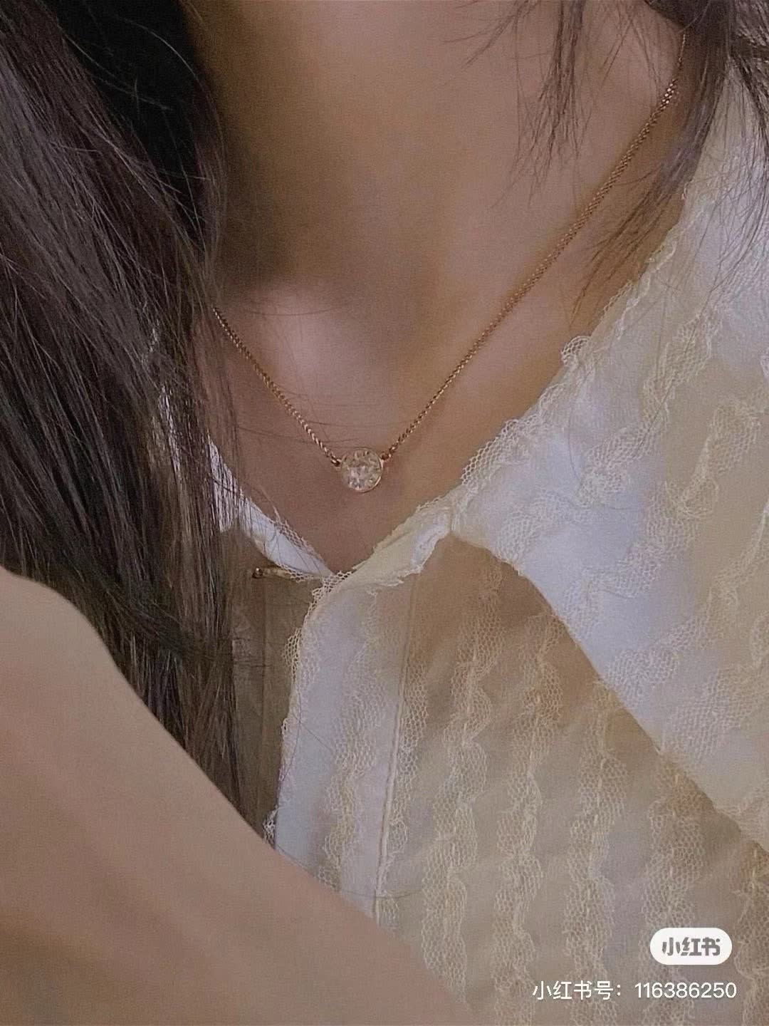 Givenchy Elegant Gold Plated Crystal Necklace