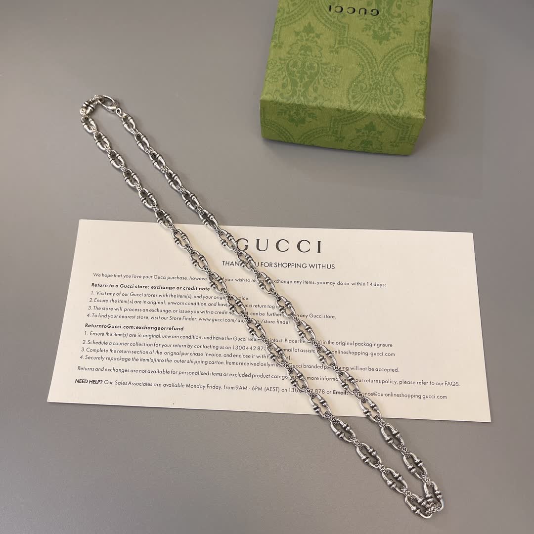 Gucci Silver Chain Necklace