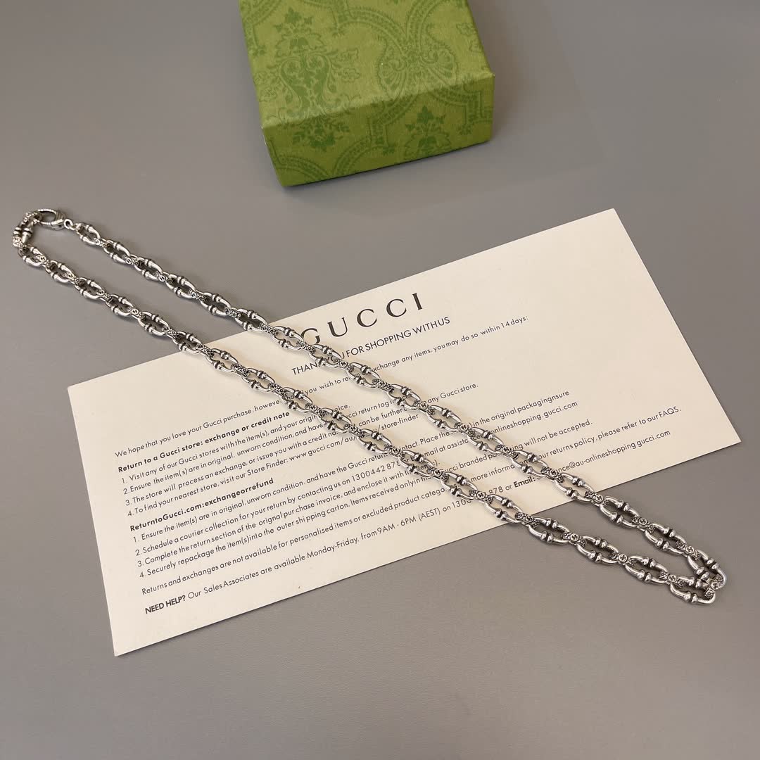 Gucci Silver Chain Necklace