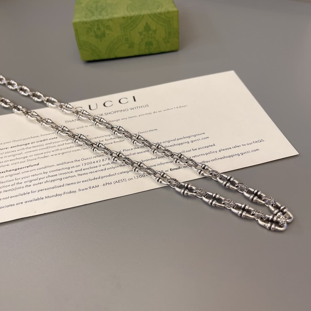 Gucci Silver Chain Necklace