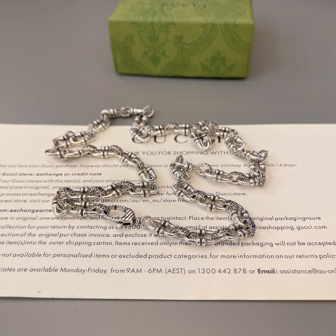 Gucci Silver Chain Necklace