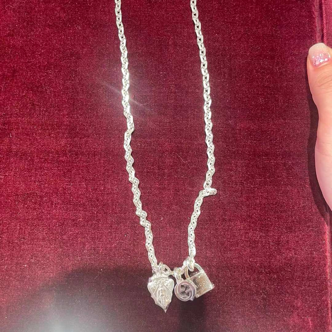 Gucci Spy & Rich Athletic Club Lock Charm Necklace