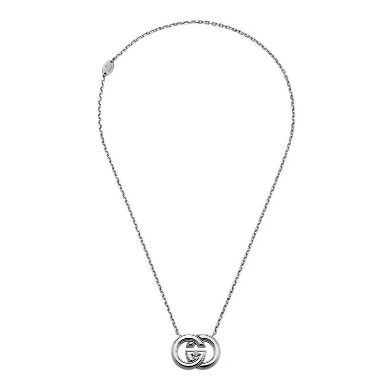 Gucci Interlocking G Silver Necklace