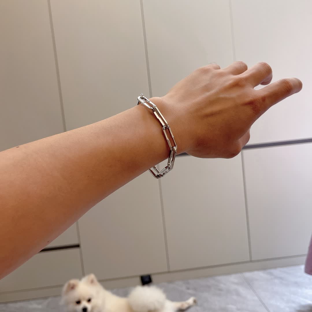 Gucci Silver Paperclip Chain Necklace