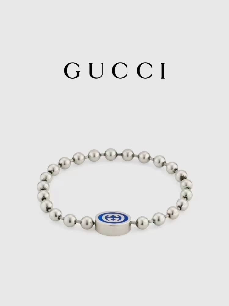 Gucci Beaded Bracelet with Logo Gucci Beaded Bracelet with Logo