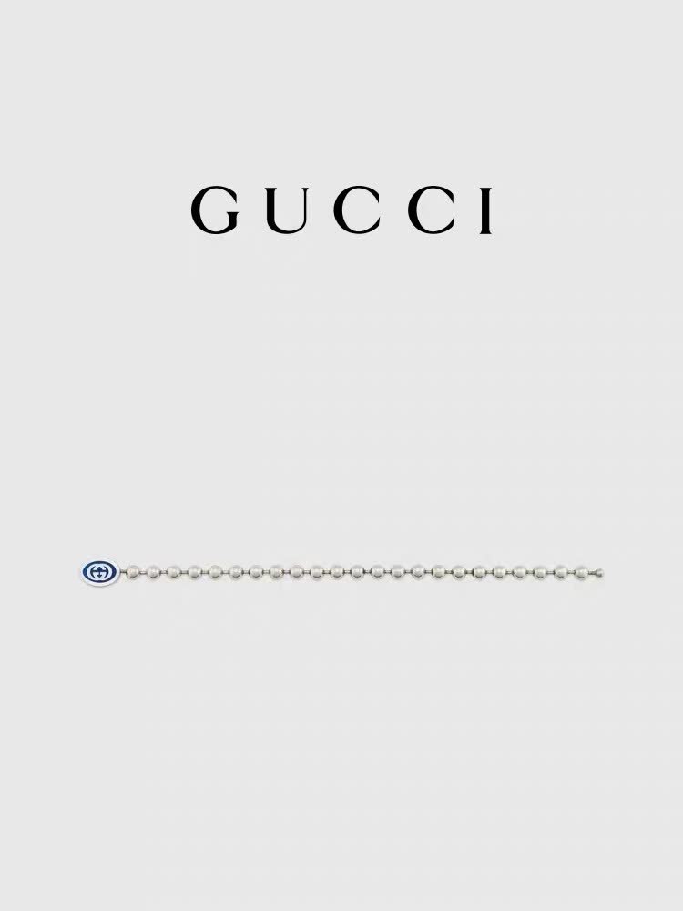 Gucci Beaded Bracelet with Logo