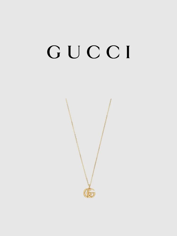 Gucci Double G Logo Pendant Necklace Gucci Double G Logo Pendant Necklace