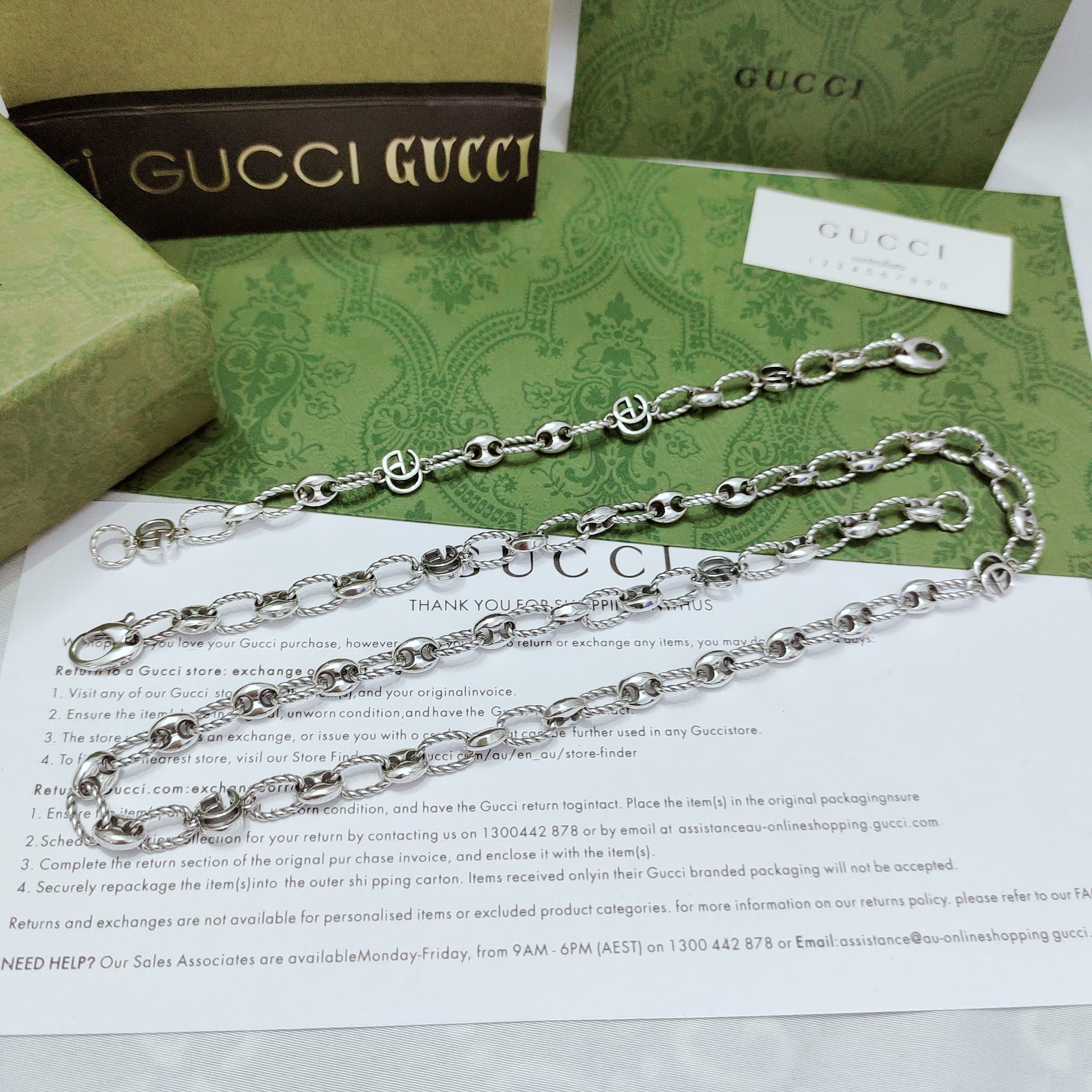Gucci Silver Chain Necklace
