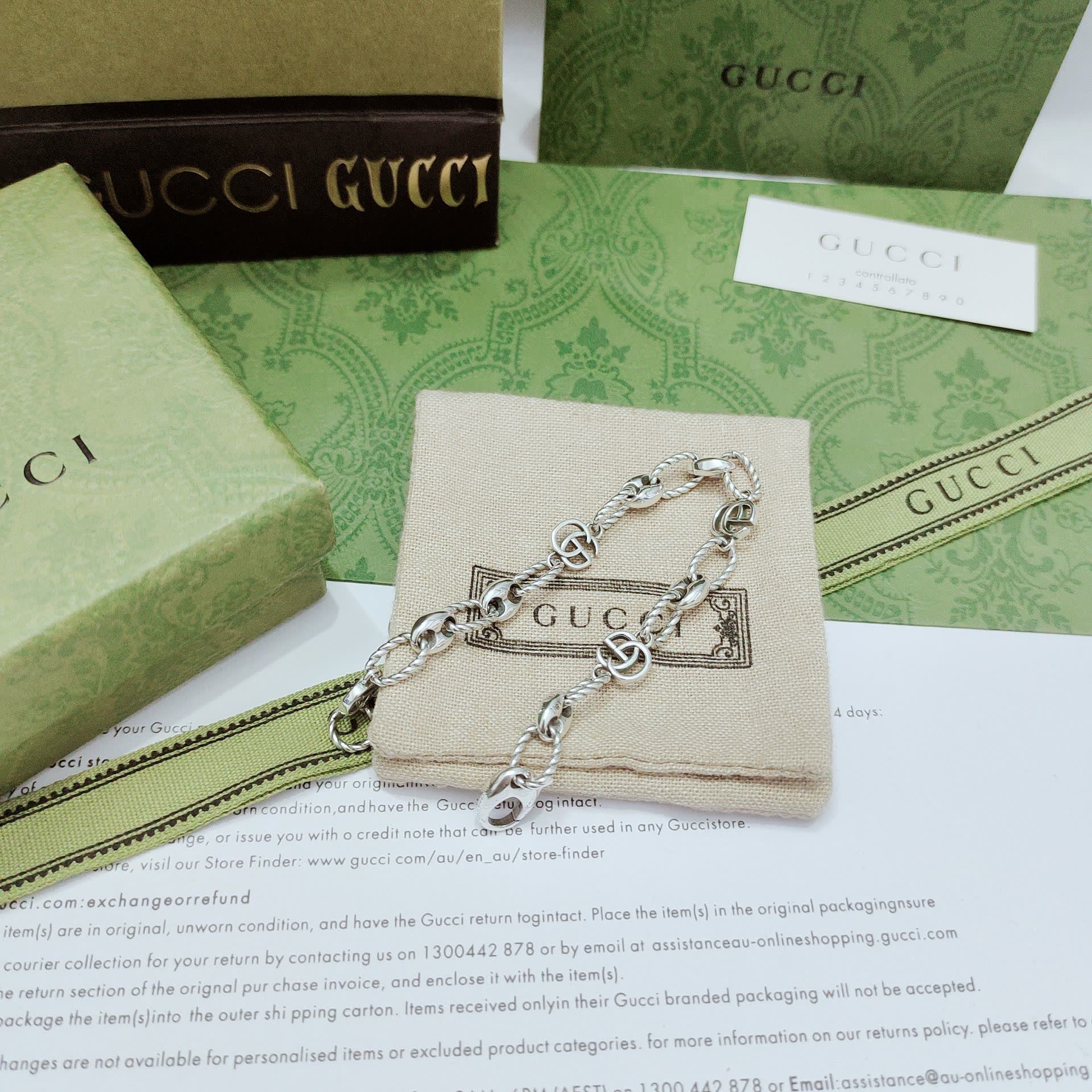 Gucci Silver Chain Necklace