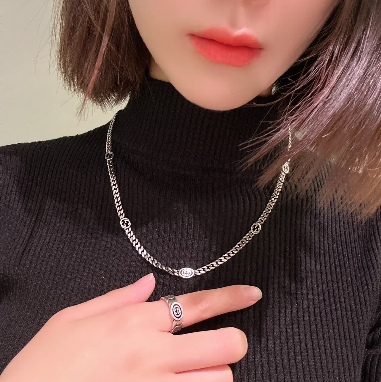 Chanel Silver Chain Necklace Chanel Silver Chain Necklace