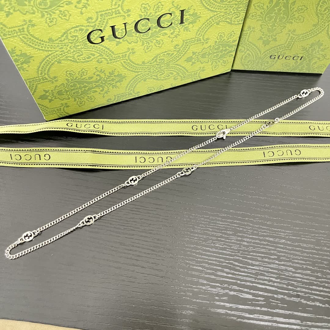 Gucci Silver Chain Anklet