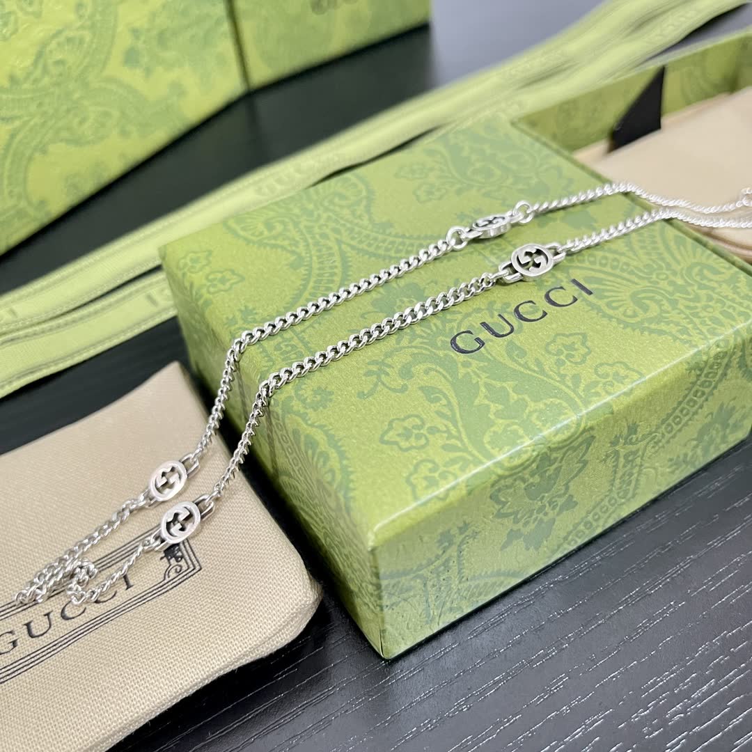Gucci Silver Chain Anklet