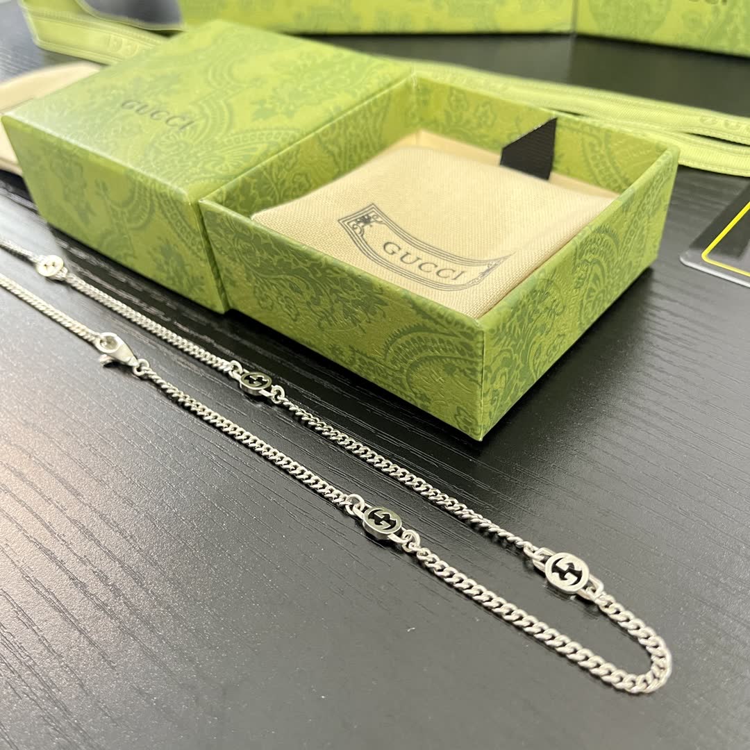 Gucci Silver Chain Anklet