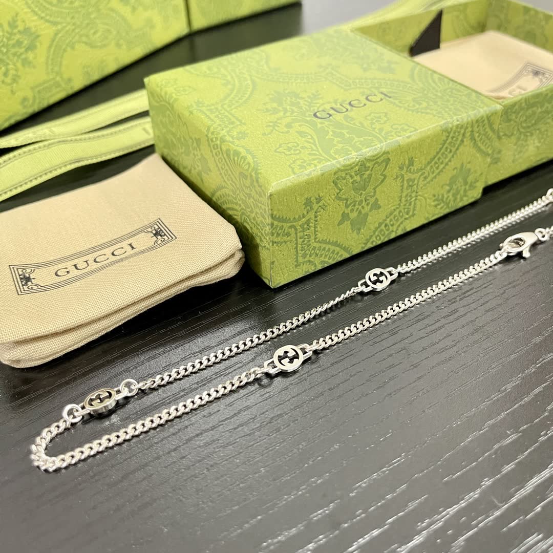Gucci Silver Chain Anklet