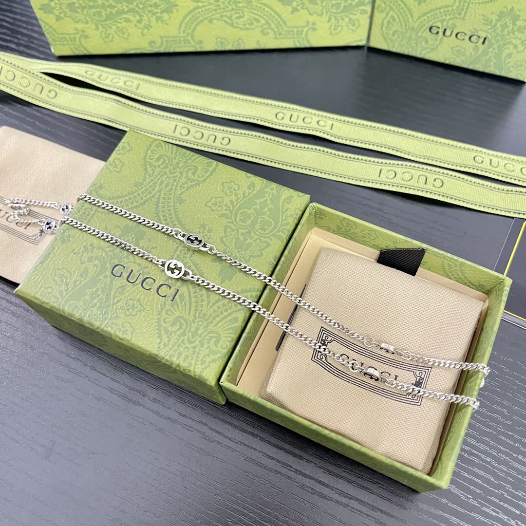 Gucci Silver Chain Anklet