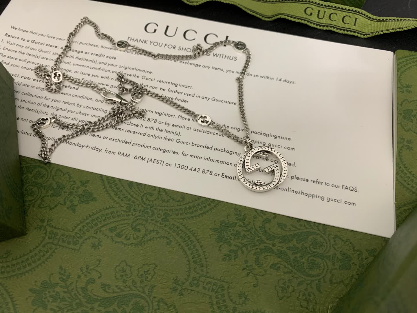 Gucci Silver Chain Necklace