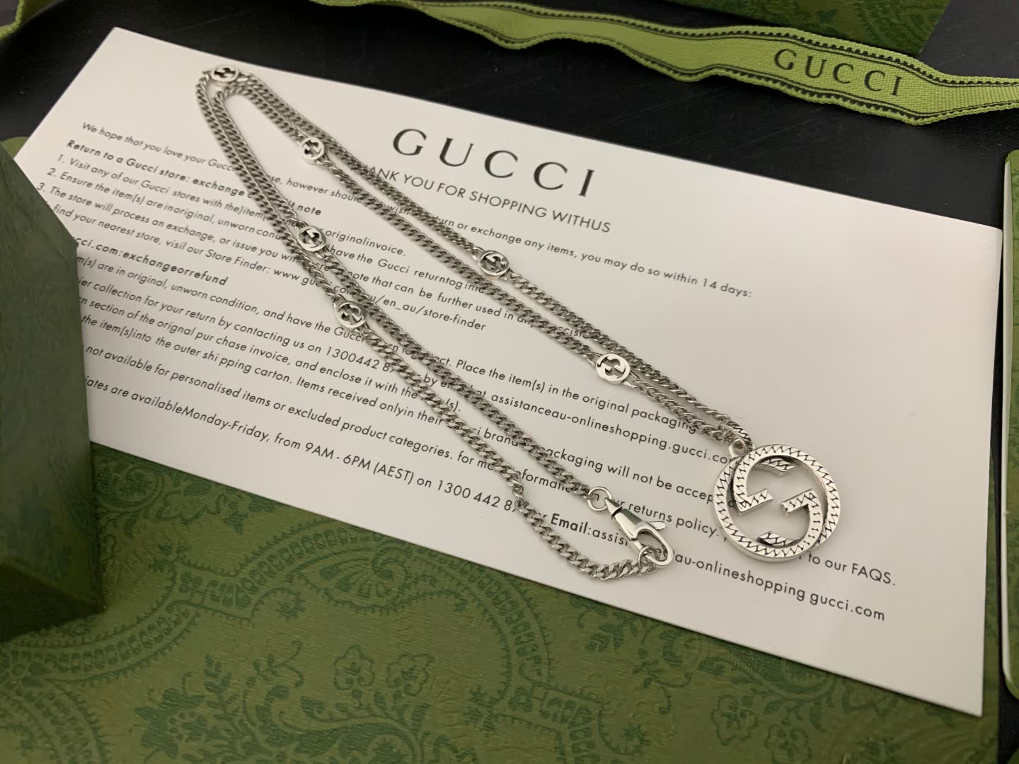 Gucci Silver Chain Necklace