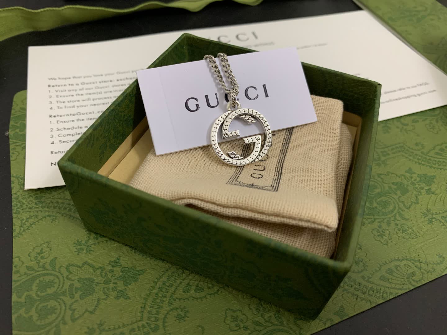 Gucci Silver Chain Necklace