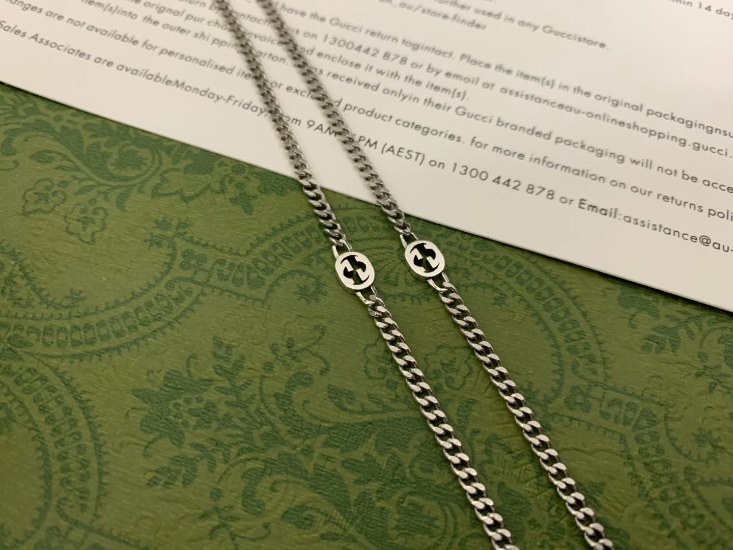 Gucci Silver Chain Necklace