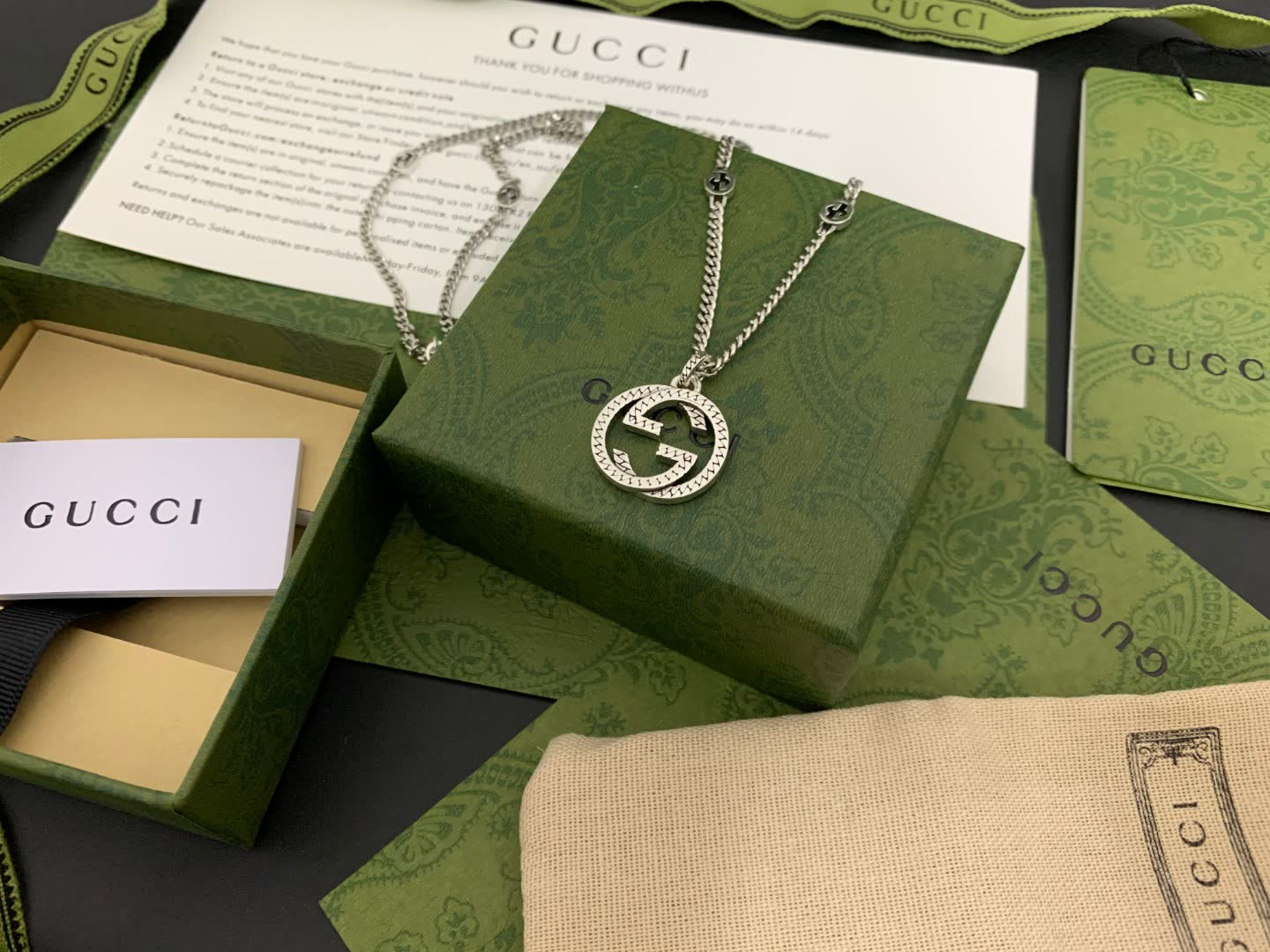 Gucci Silver Chain Necklace