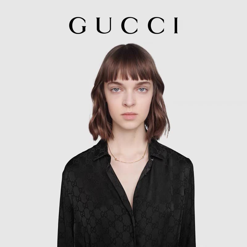 Gucci Gold-Plated Interlocking G Necklace and Bracelet Set