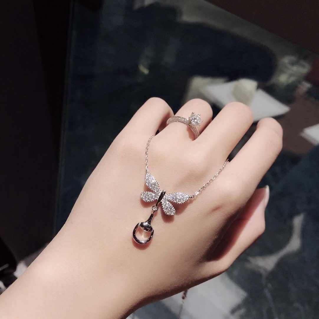 Gucci Butterfly Charm Necklace