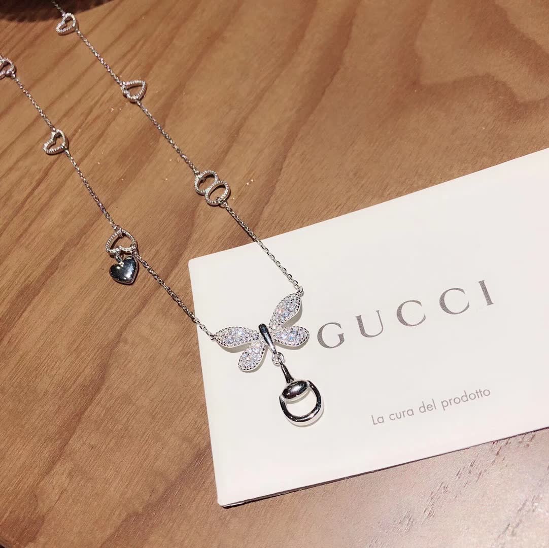 Gucci Butterfly Charm Necklace