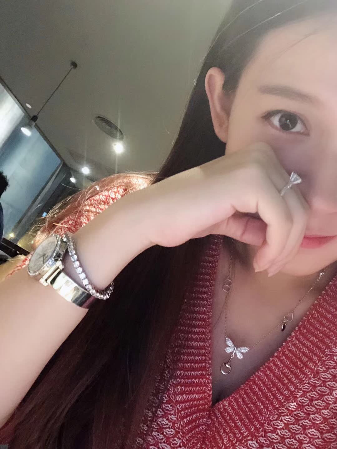 Gucci Butterfly Charm Necklace