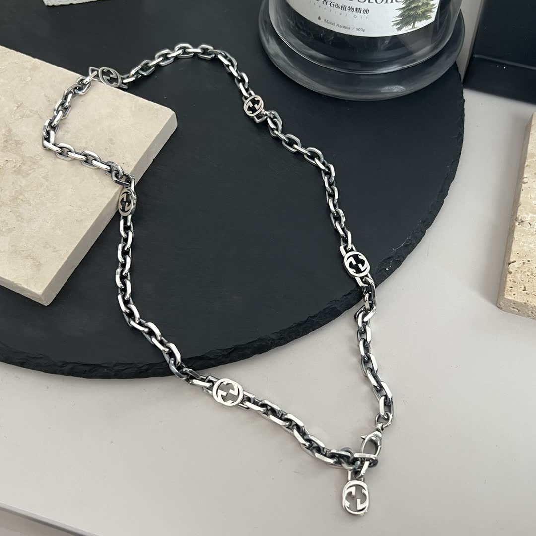 Gucci Silver Chain Necklace-00105