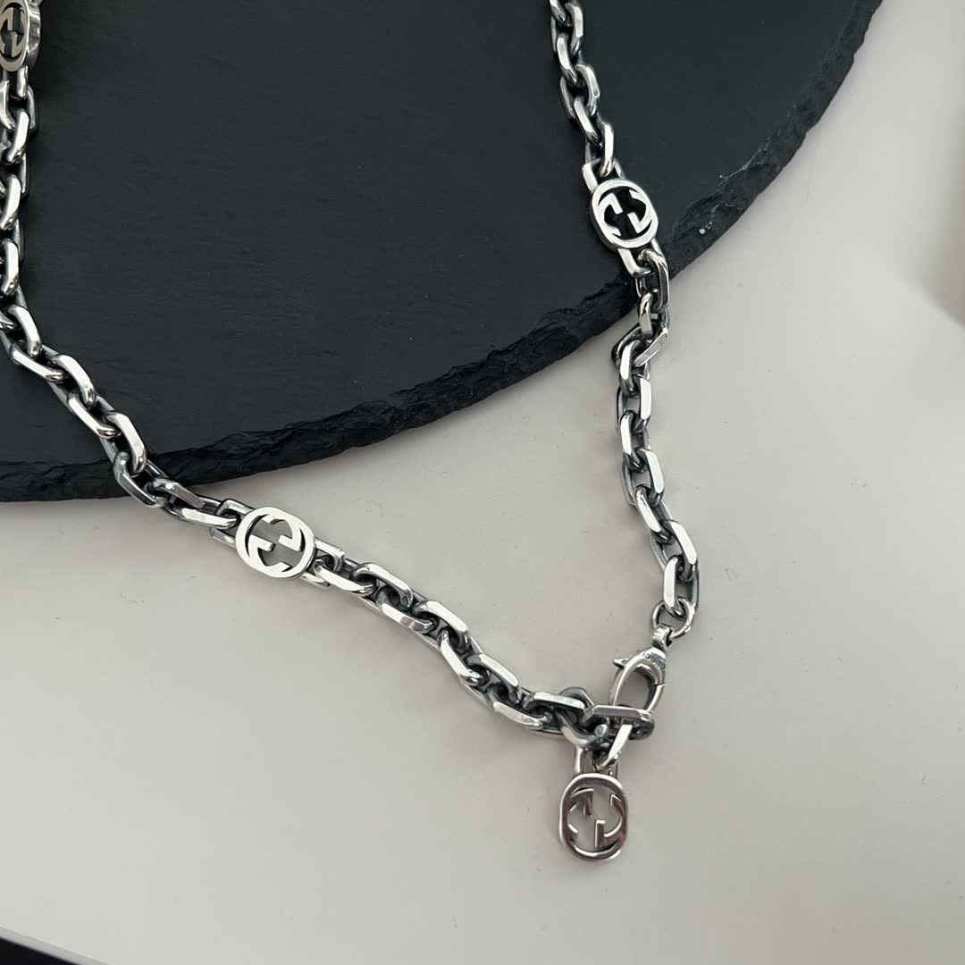 Gucci Silver Chain Necklace-00105