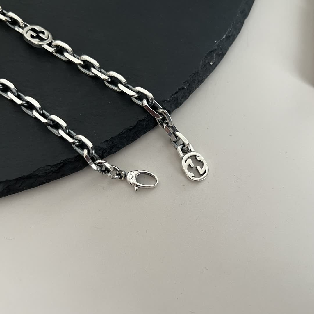 Gucci Silver Chain Necklace-00105