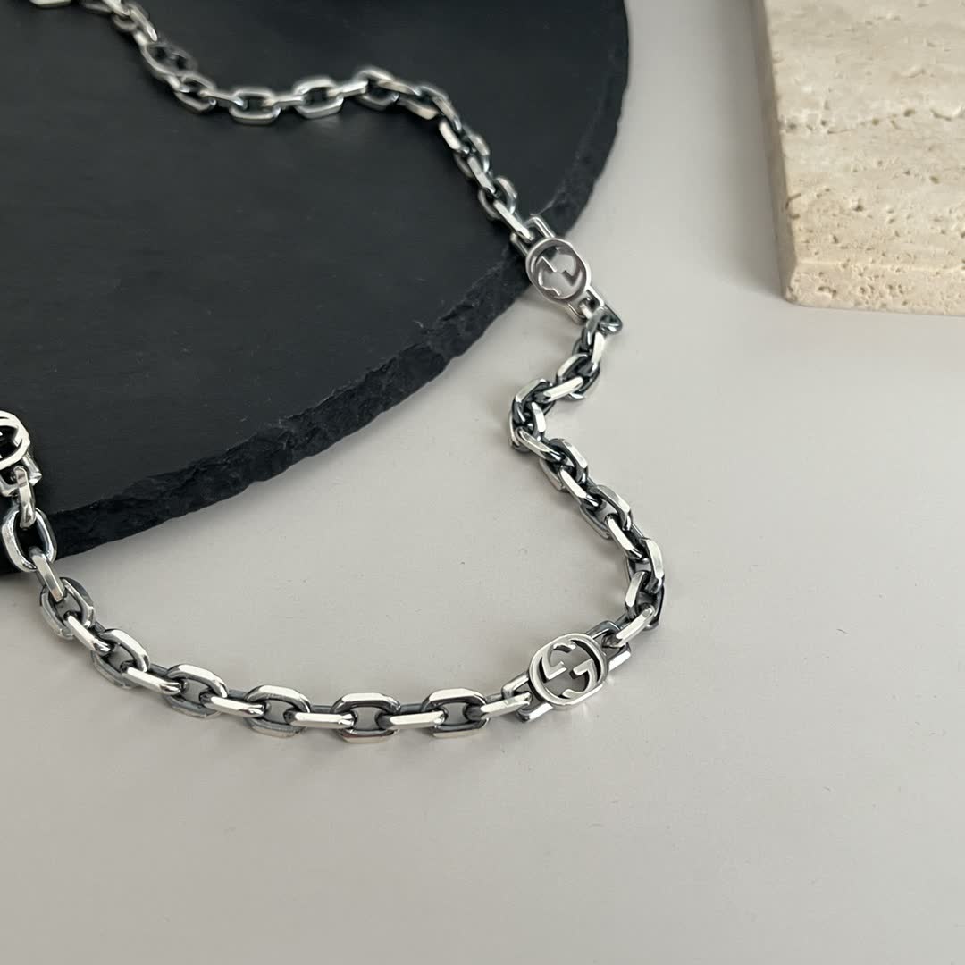 Gucci Silver Chain Necklace-00105