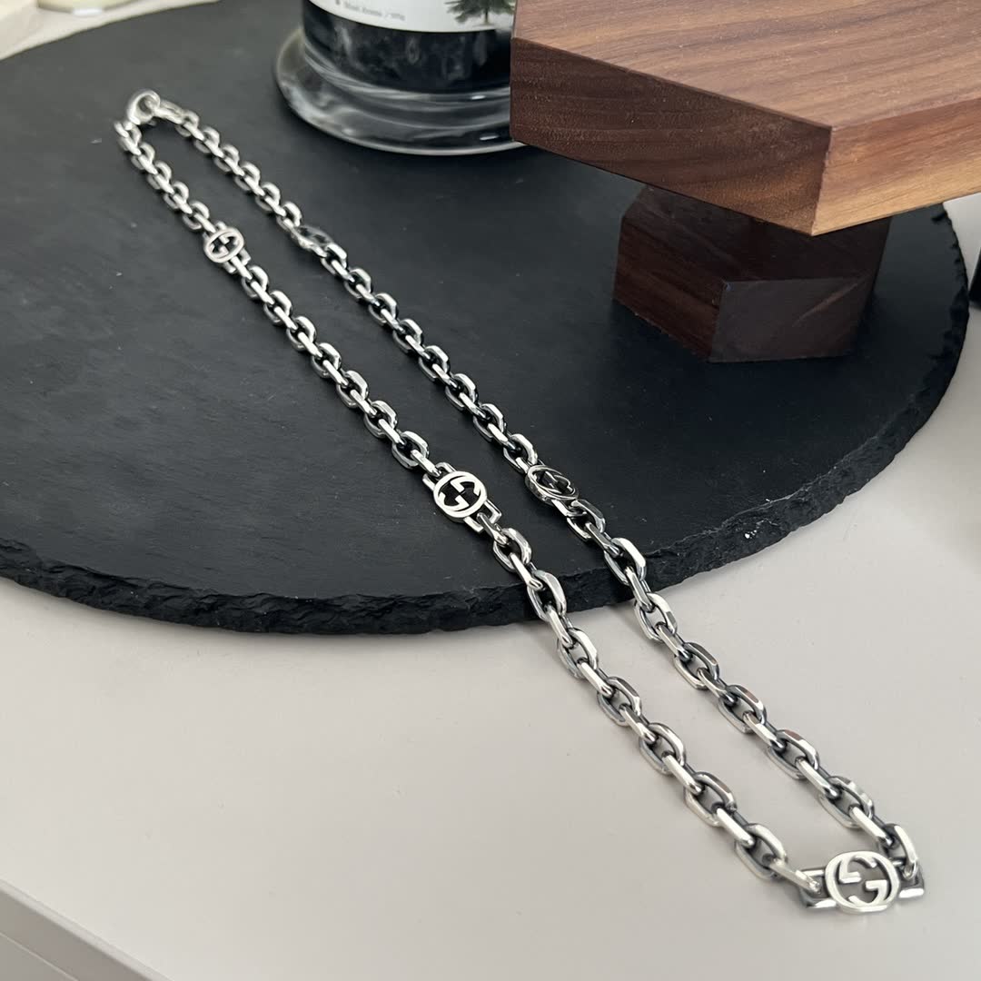 Gucci Silver Chain Necklace-00105