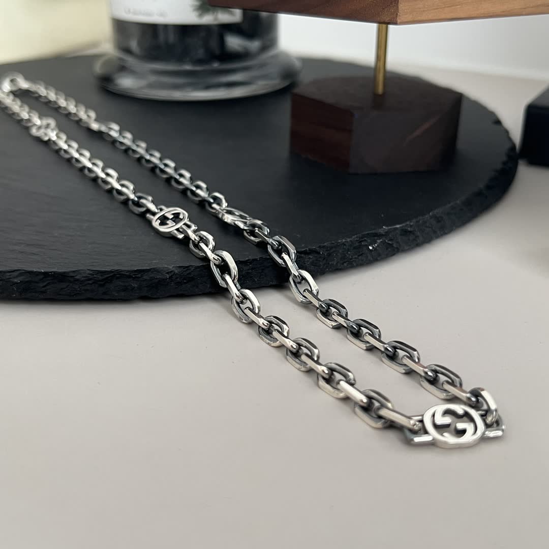 Gucci Silver Chain Necklace-00105
