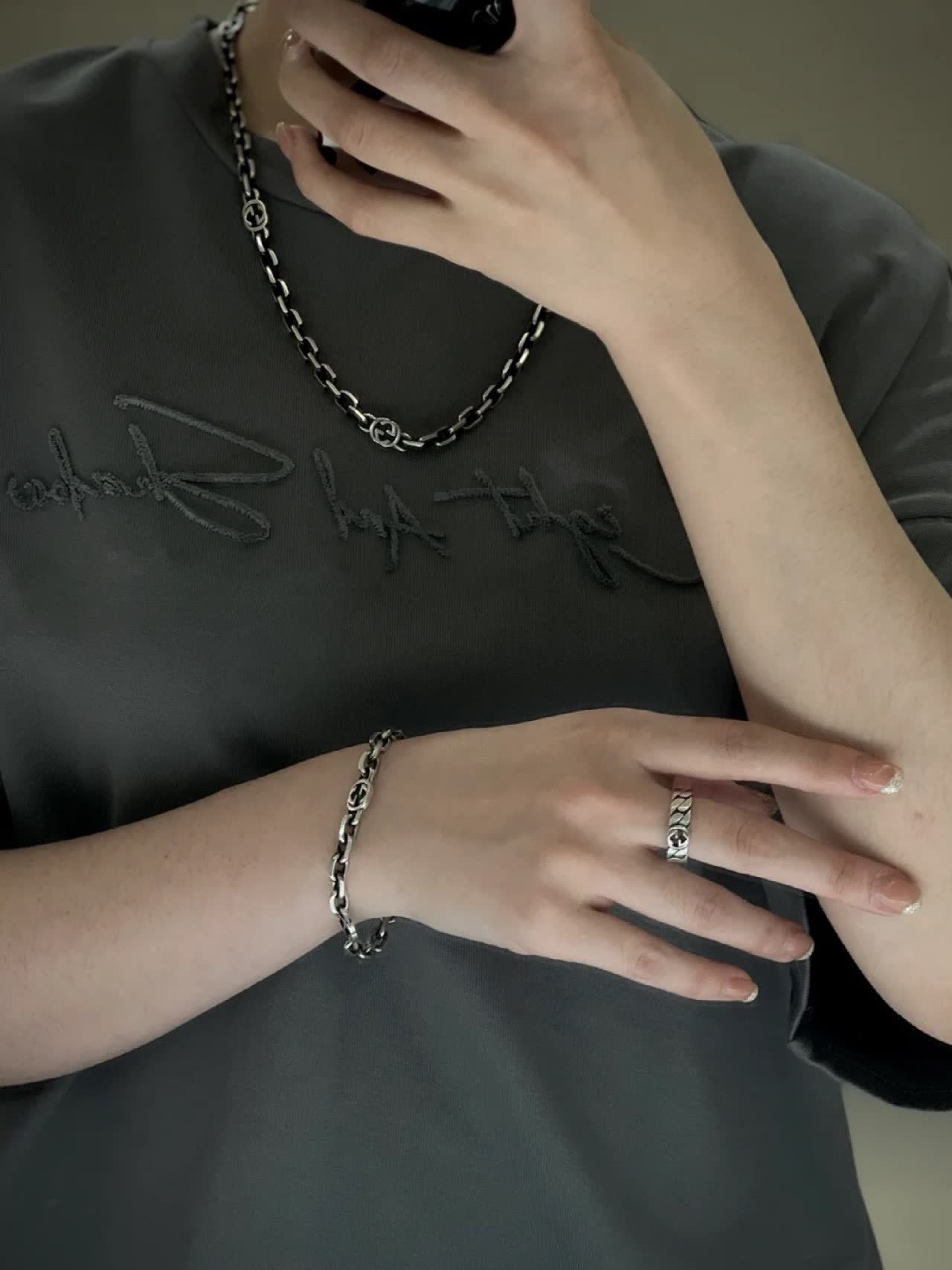 Gucci Silver Chain Necklace