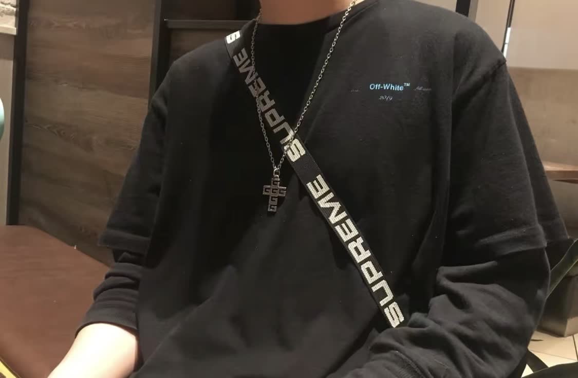 Gucci Silver Tone Logo Pendant Necklace