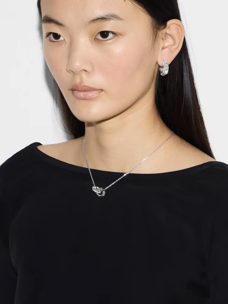 Gucci Silver Interlocking G Necklace