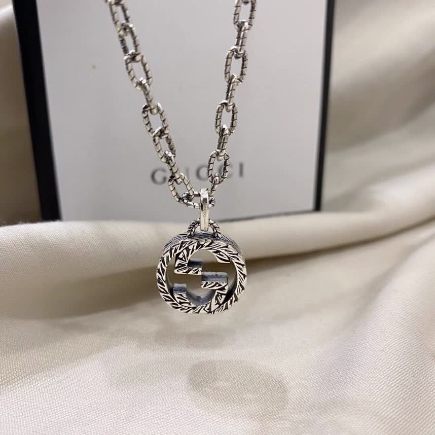 Gucci Silver 'G' Logo Necklace
