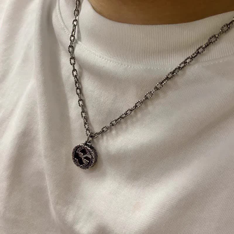 Gucci Silver 'G' Logo Necklace