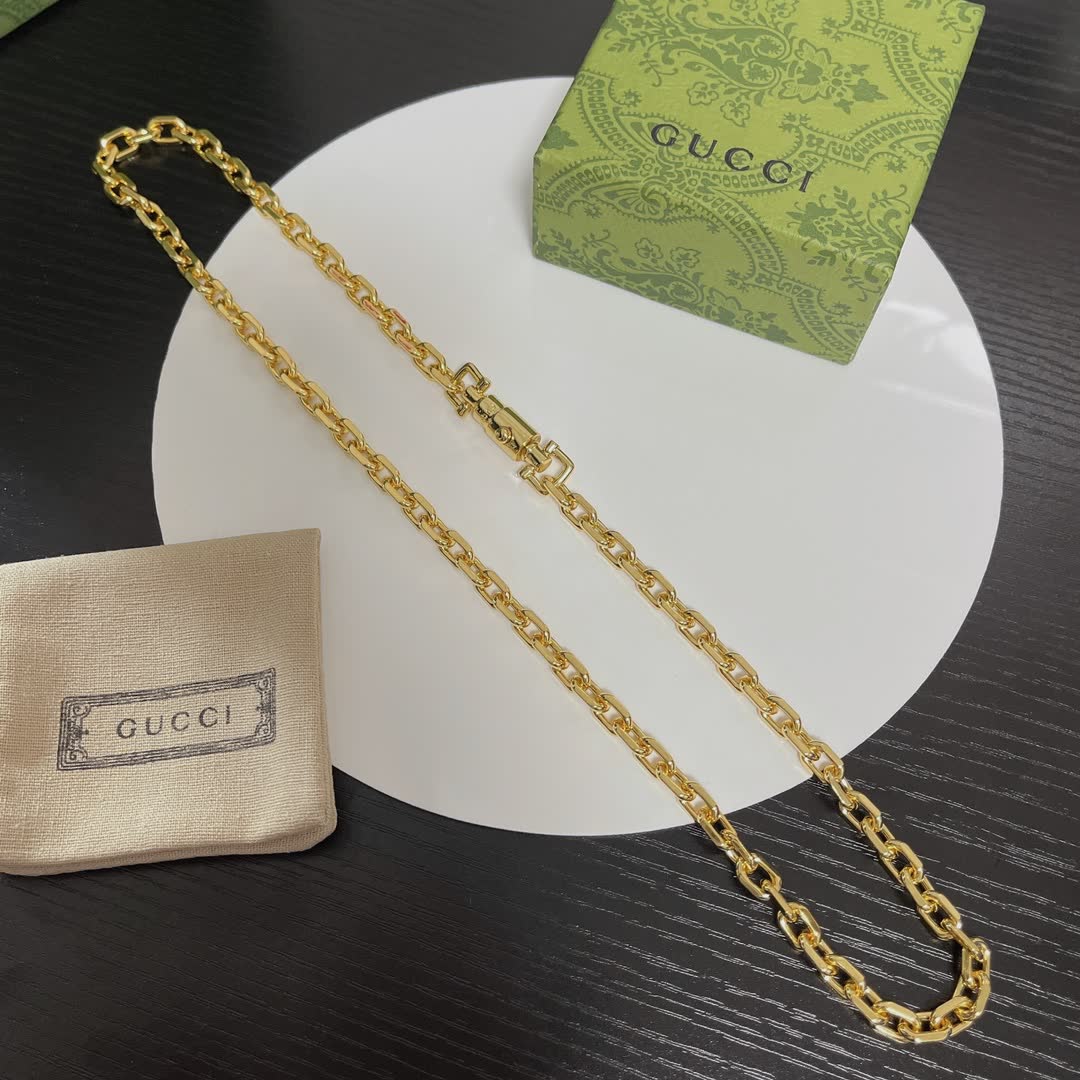 Gucci Gold-Plated Chain Necklace
