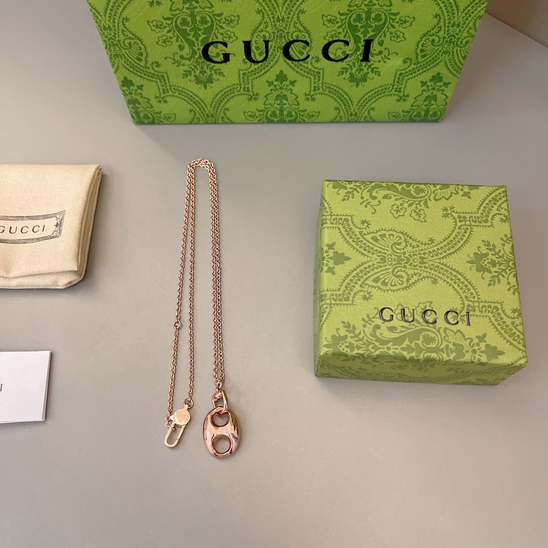 Gucci Rose Gold Chain Necklace