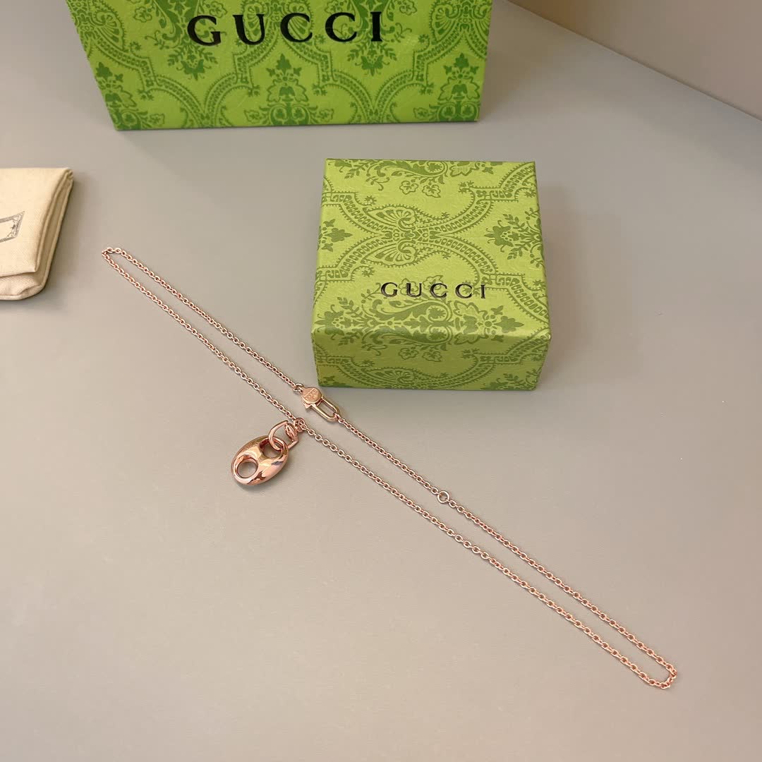 Gucci Rose Gold Chain Necklace