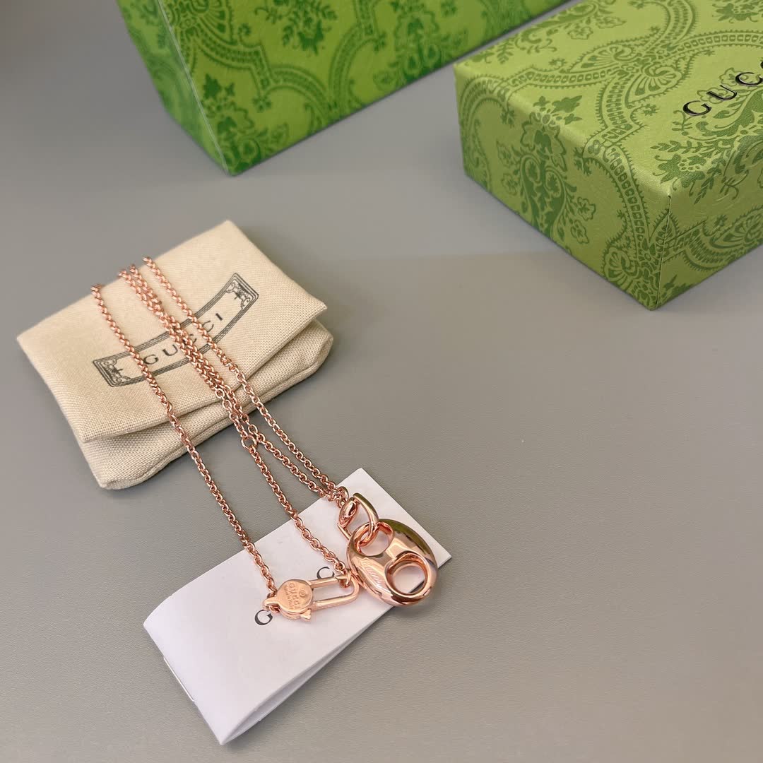 Gucci Rose Gold Chain Necklace