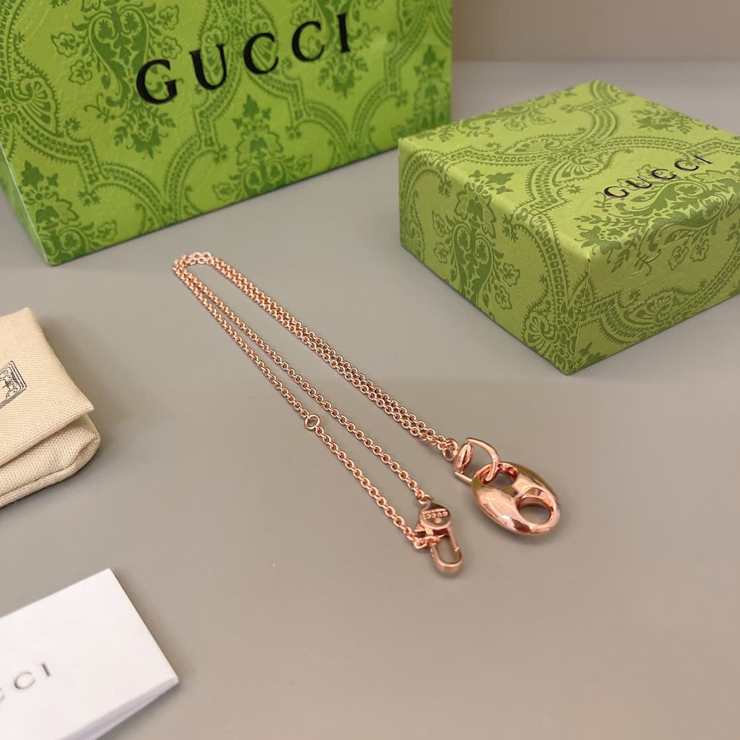 Gucci Rose Gold Chain Necklace