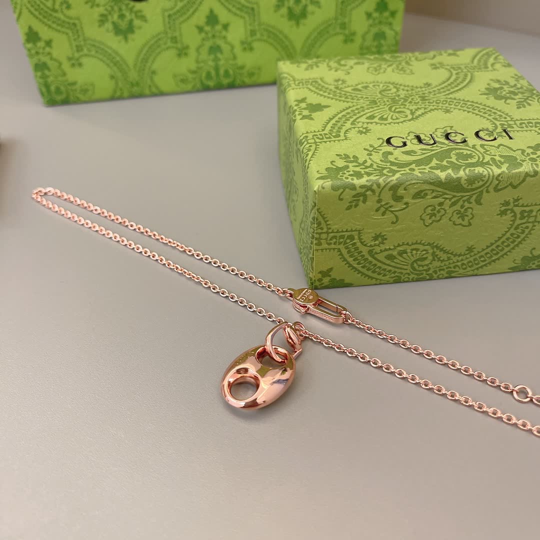 Gucci Rose Gold Chain Necklace
