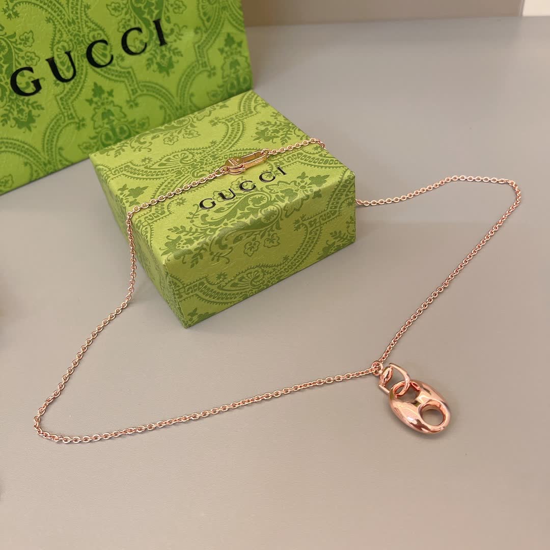 Gucci Rose Gold Chain Necklace