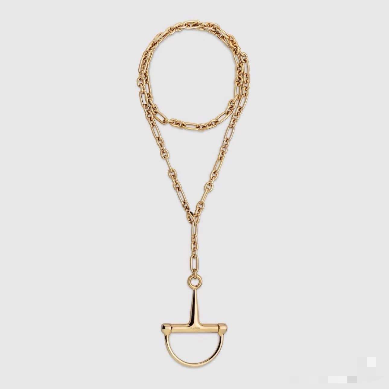 Gucci Gold Horsebit Chain Necklace Gucci Gold Horsebit Chain Necklace