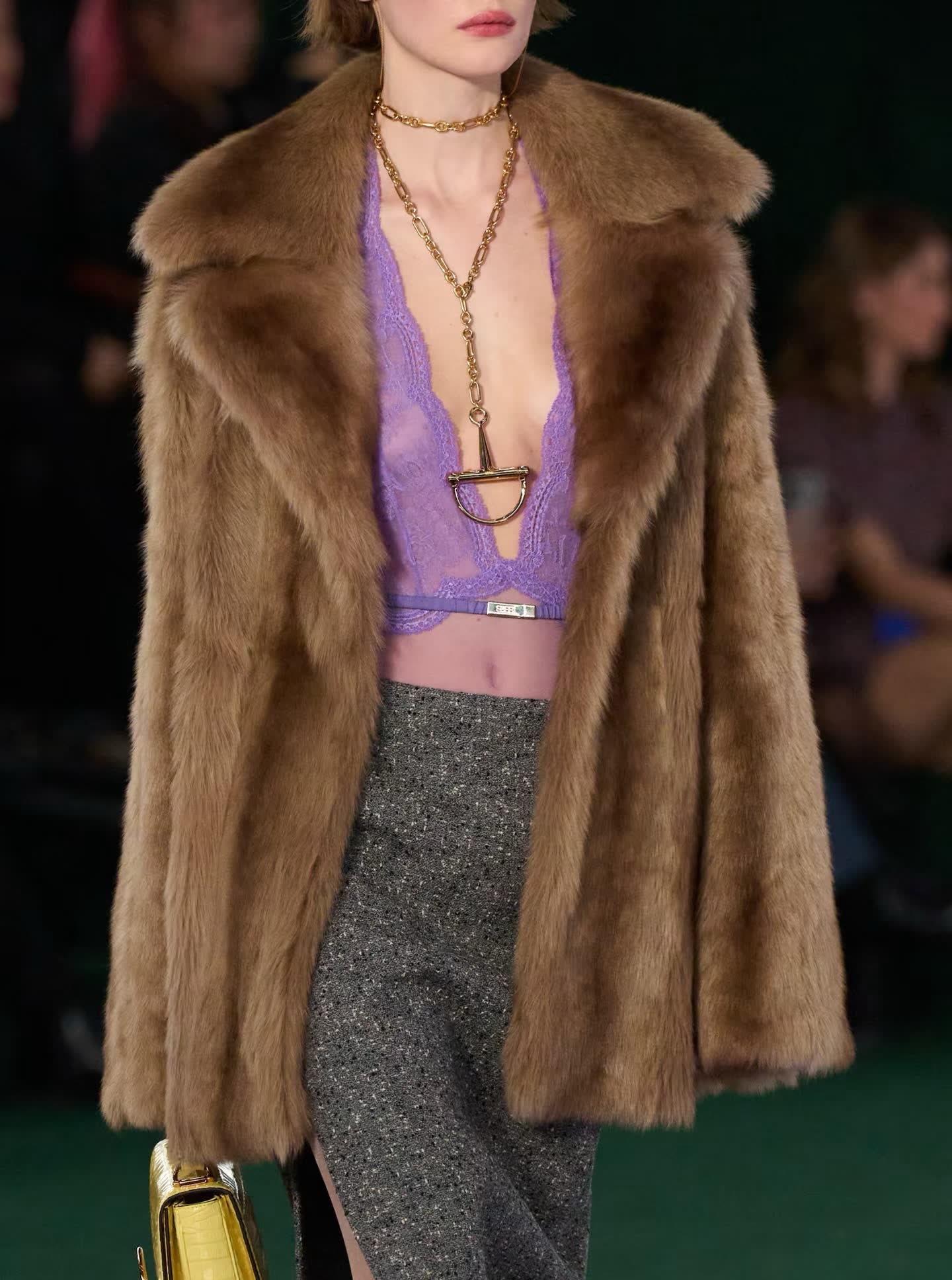 Gucci Gold Horsebit Chain Necklace