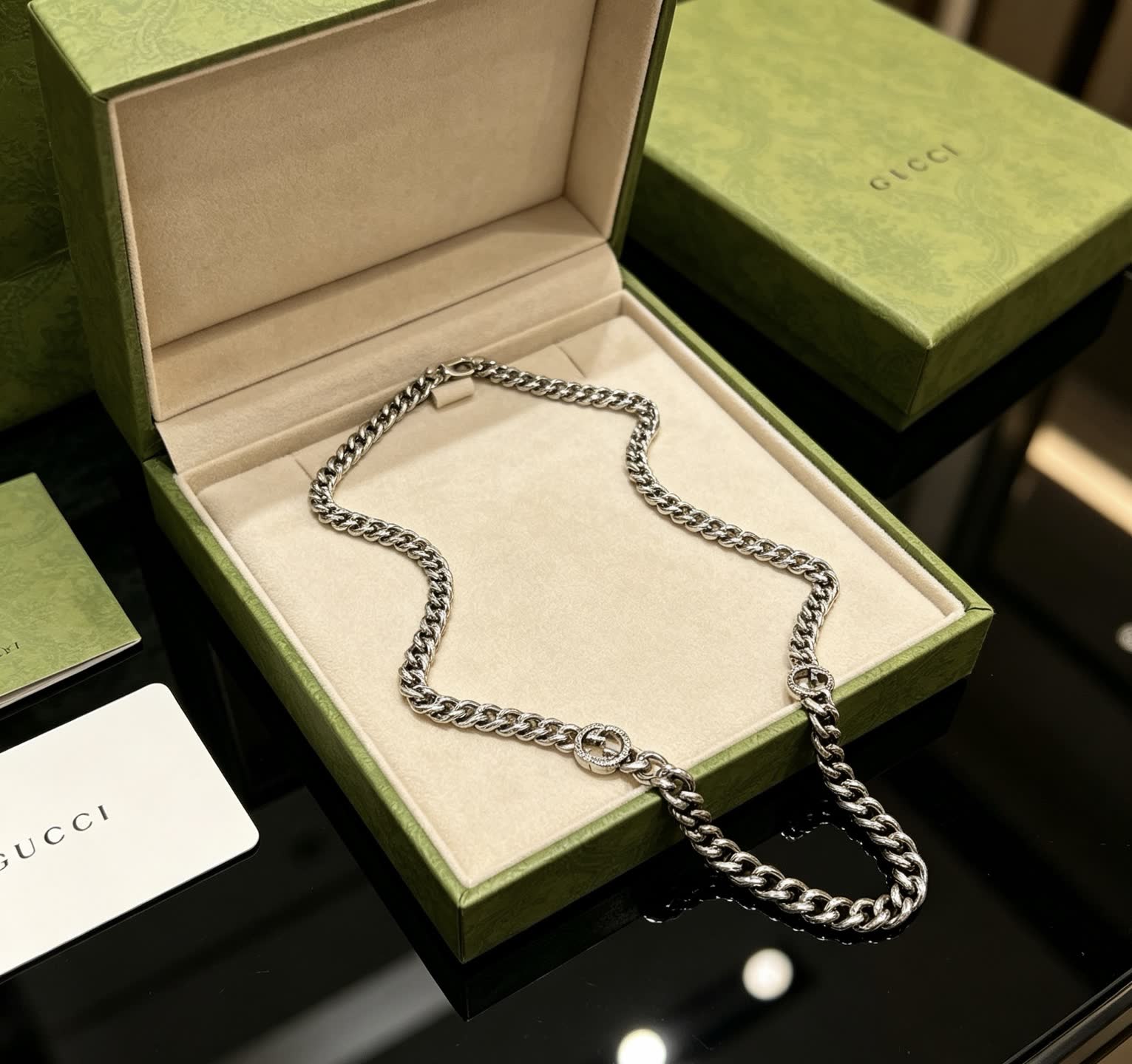 Gucci Silver Chain Necklace